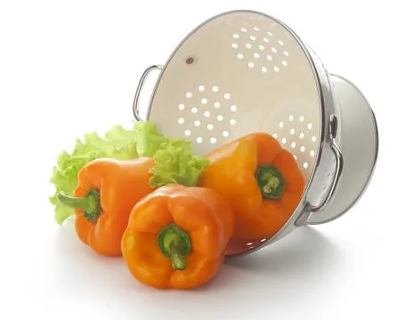 Orange pepper Stock-Fotos