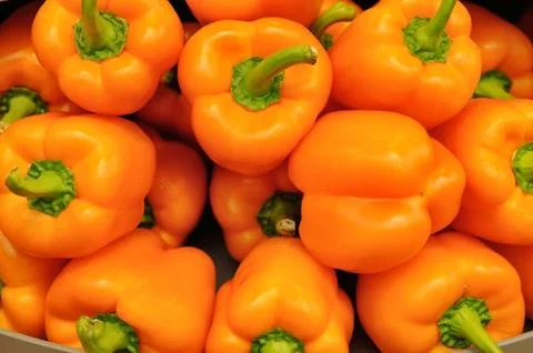 Orange pepper Stock Photos