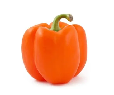 Orange pepper on white background Stock Photos