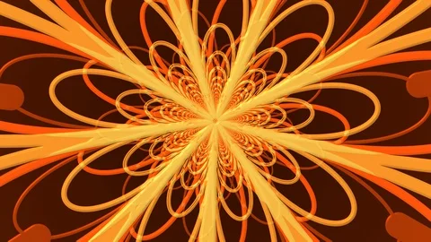Orange Petals Rotation Stock Footage 100481773