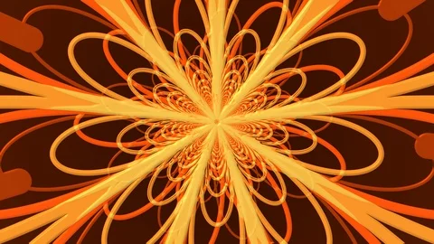 Orange Petals Zoom Stock Footage 100475483