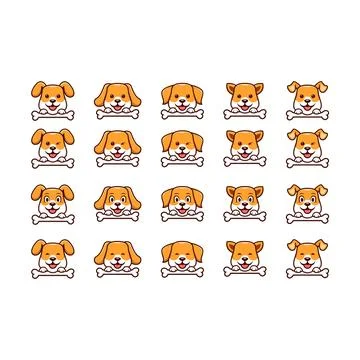 Orange Petshop Logo Icon Vector Design Template Stock Illustration