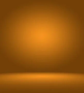 Orange photographic studio background vertical with soft vignette. Soft gradient Stock Illustration