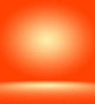 Orange photographic studio background vertical with soft vignette. Soft gradient Stock Illustration