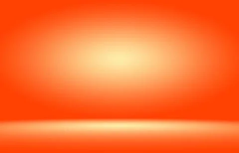 Orange photographic studio background vertical with soft vignette. Soft gradient Illustrazione stock