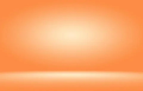 Orange photographic studio background vertical with soft vignette. Soft gradient Stock Illustration
