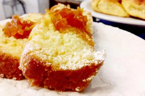 Orange pie Stock Photos