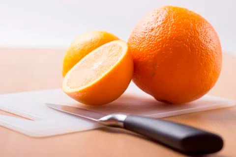 Orange pieces Stock Photos