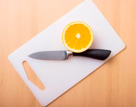 Orange pieces Stock Photos