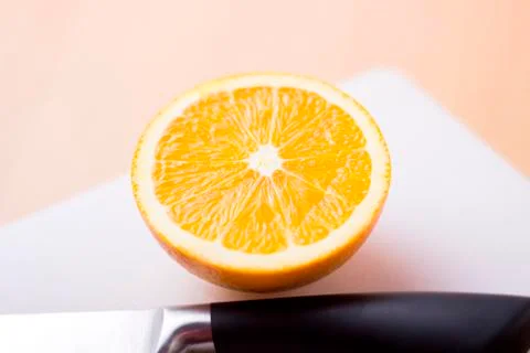 Orange pieces Stock Photos