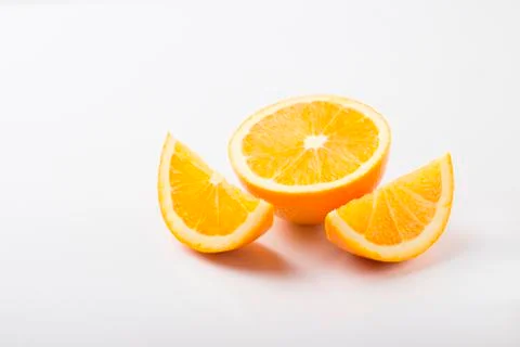Orange pieces Stock Photos