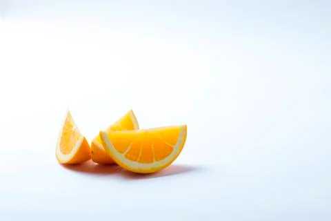 Orange pieces Stock Photos