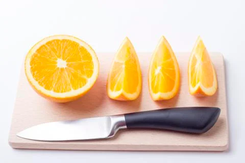 Orange pieces Stock Photos