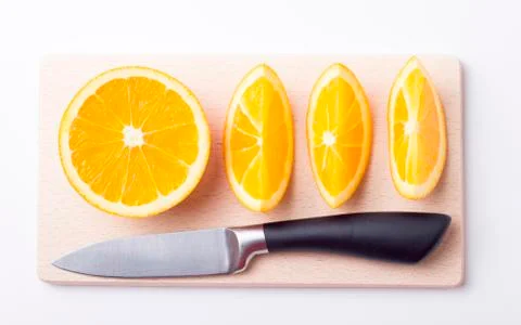 Orange pieces Stock Photos