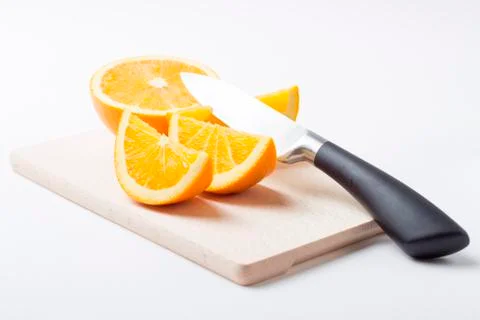Orange pieces Stock Photos