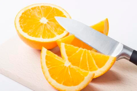 Orange pieces Stock Photos