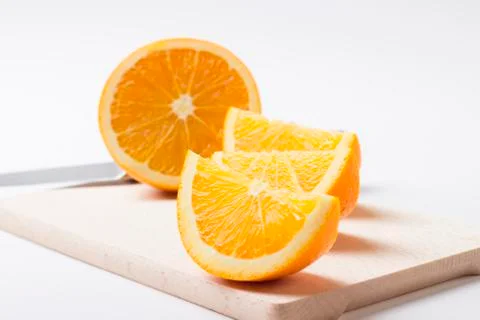 Orange pieces Stock Photos