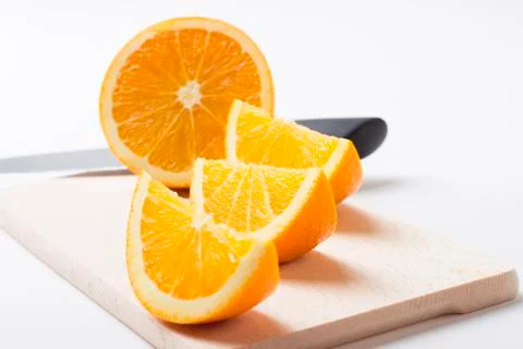 Orange pieces Stock Photos