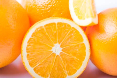 Orange pieces Stock Photos