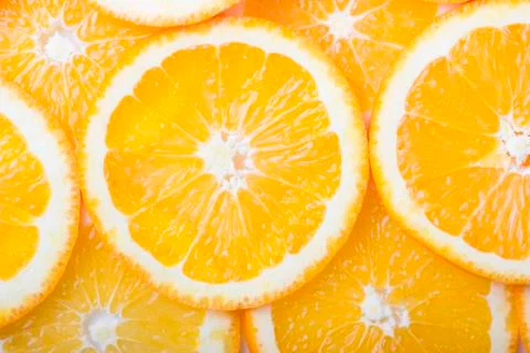 Orange pieces Stock Photos