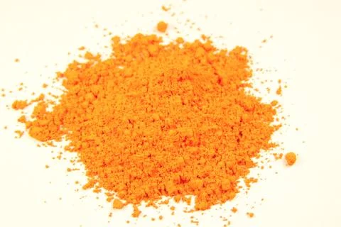 Orange pigment Foto stock