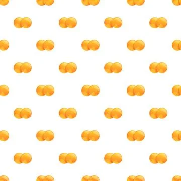 Orange pills capsule pattern repeating medical background Stock Illustration
