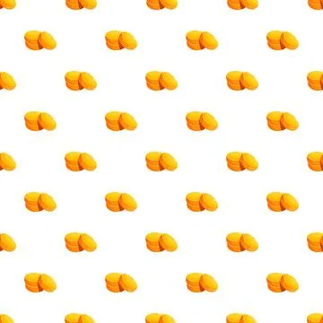 Orange pills creating seamless pattern on white background Ilustración de archivo