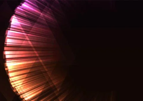 Orange pink abstract circle layer bloom bar background Stock Illustration