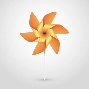 Orange pinwheel Stock-Illustration