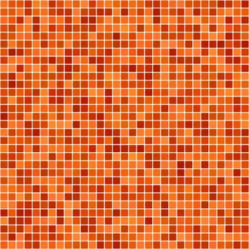 Orange pixel design background Ilustração Stock