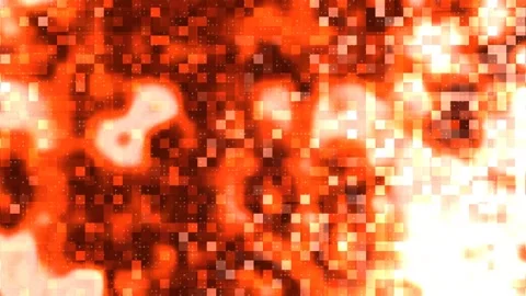 Orange pixel glitch abstract background seamless loop digital noise 動画素材 331618177