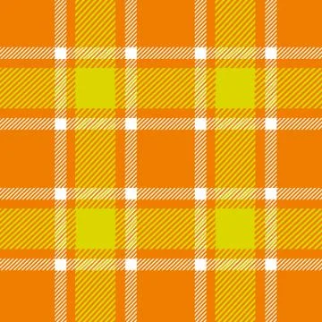 Orange plaid pattern Stock Illustration