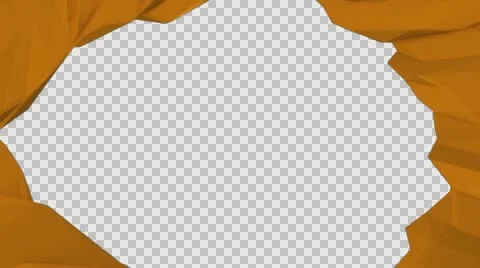 Orange plastic abstraction with a transparent background Stock Footage 67230788