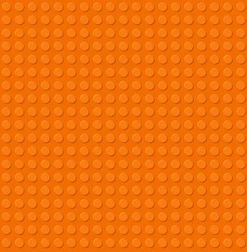 Orange plastic construction plate. Perfect vector background of closeup gloss 库存插图