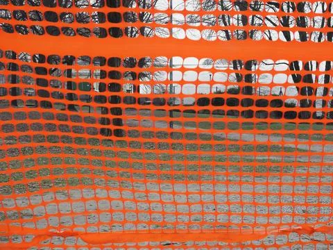 Orange plastic net selective focus Stock Photos
