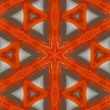 Orange Plastic Texture, With Symmetrical Pattern. Stock Photos