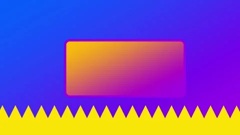 Orange Platform over Spiky Pit Stock Footage 335633320