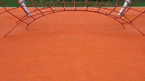 Orange Playground Net Stock Photos