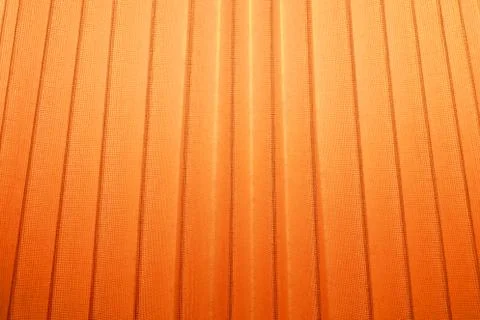 Orange Pleated Textile Pattern Background Stock Photos