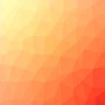 Orange Polygonal Background. Rumpled Triangular Pattern. Low Poly Texture Stock Illustration