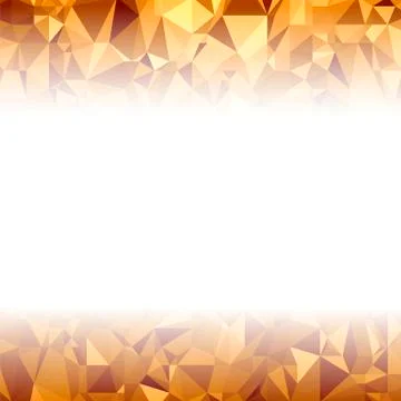 Orange Polygonal Background. Triangular Pattern. Low Poly Texture. Abstract イラスト素材
