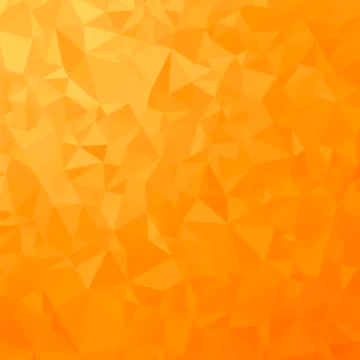 Orange Polygonal Background. Triangular Pattern. Low Poly Texture. Abstract Stock Illustration