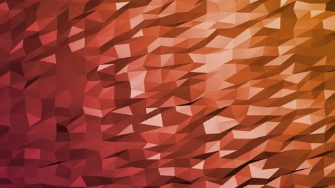 Orange polygonal geometric surface - seamless loop Video stock 81470018