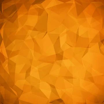 Orange Polygonal Mosaic Background Stock Illustration