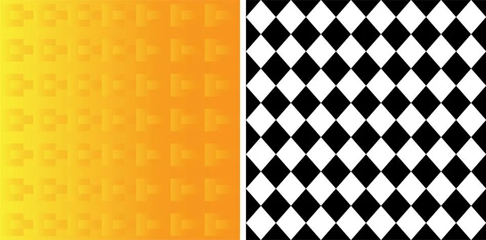 Orange polygonal pattern background design. Modern seamless polygonal pattern Stock Illustration