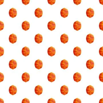 Orange polygonal pattern on white background Stock Illustration