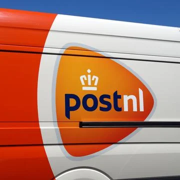 Orange PostNL logo Stock Photos
