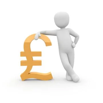 Orange pound Stock Illustration
