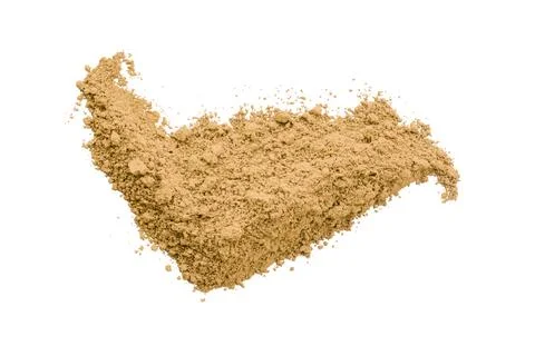 Orange powder isolated on white background Stock Illustration
