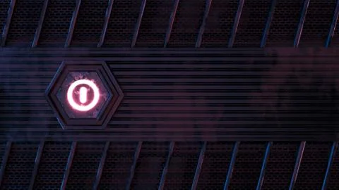 Orange Power Button 3d Render Shot 2 Stock Illustration